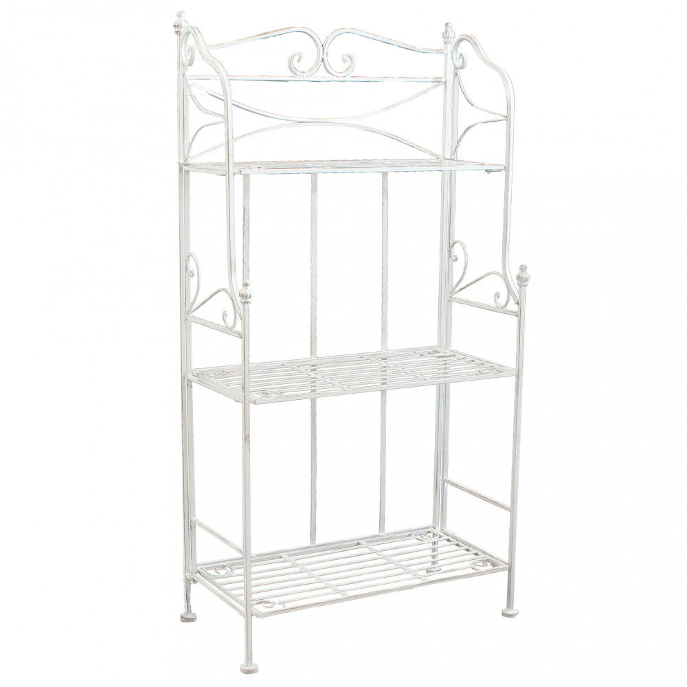 Étagère Claude 3 Piani in Ferro Bianco Antico - MF802618 - foto 3
