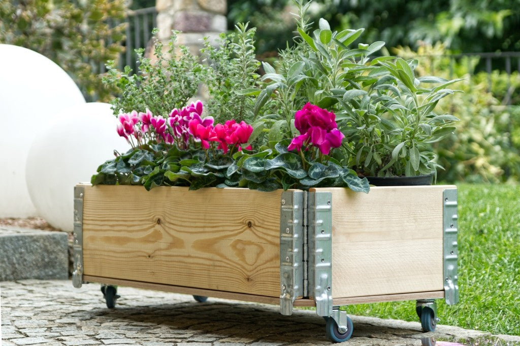 Fioriera Losa Esterni da vivere Fioriera Primula in pino naturale