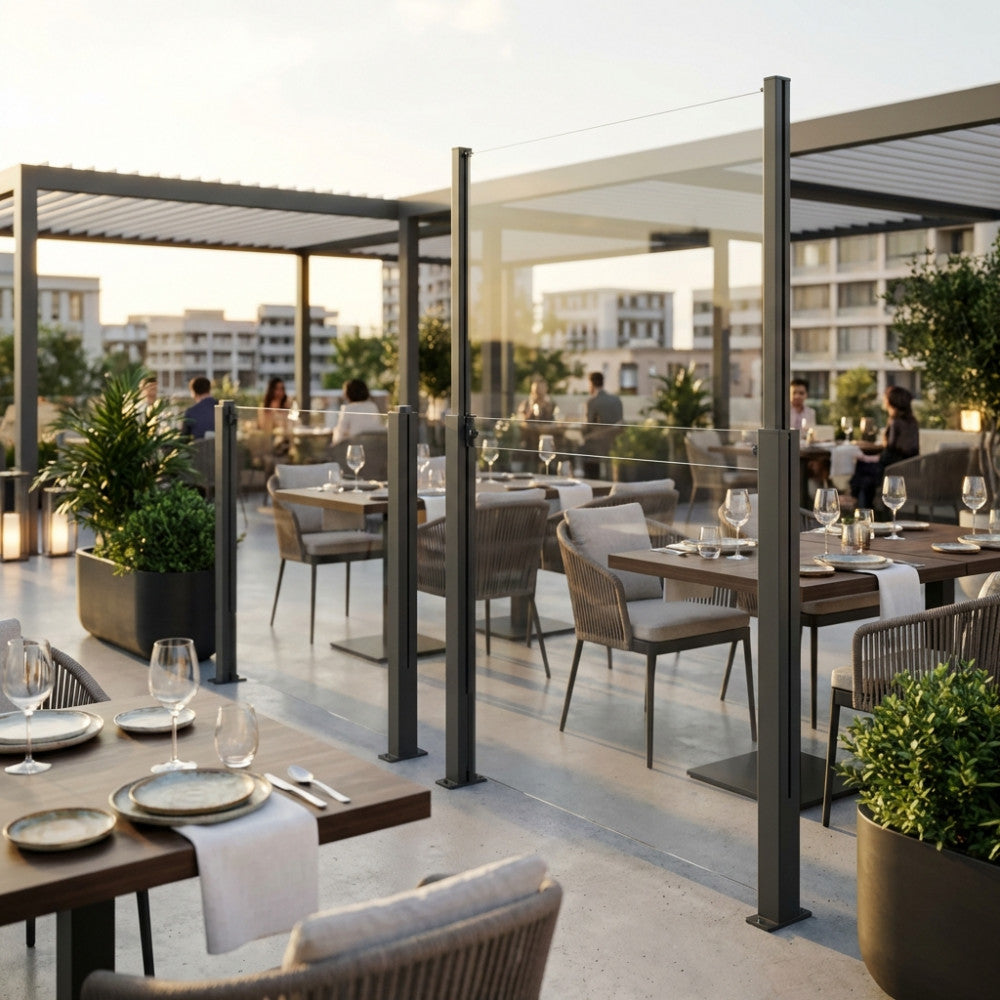 Frangivento in Vetro Elevabile per Pergola Bioclimatica - GA802193 - foto 2