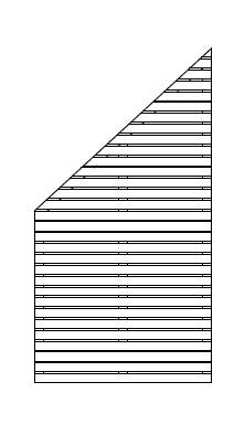 Disegno tecnico del frangivista Esterni Da Vivere 90x170/87 Sx