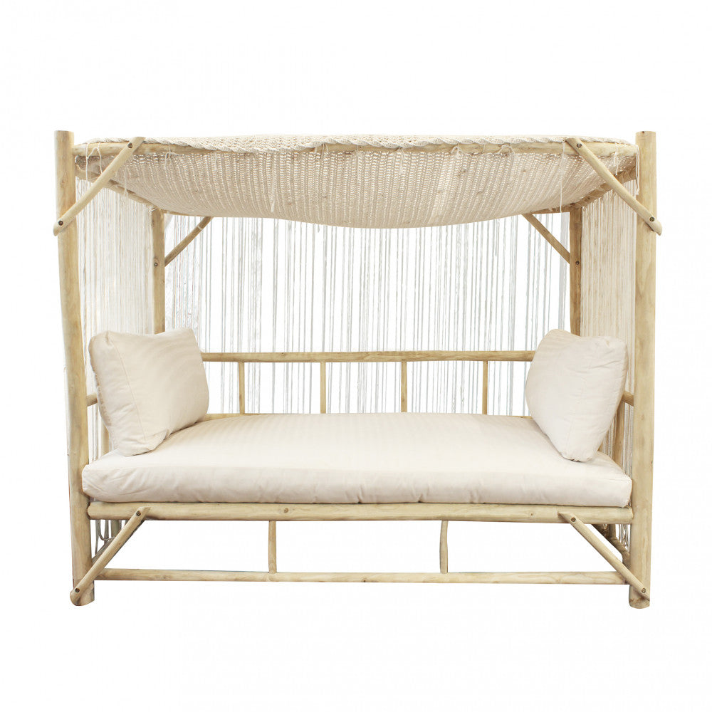 Gazebo Letto Cambrige in Teak con Cuscini 2 Posti - TE804324 - foto 3