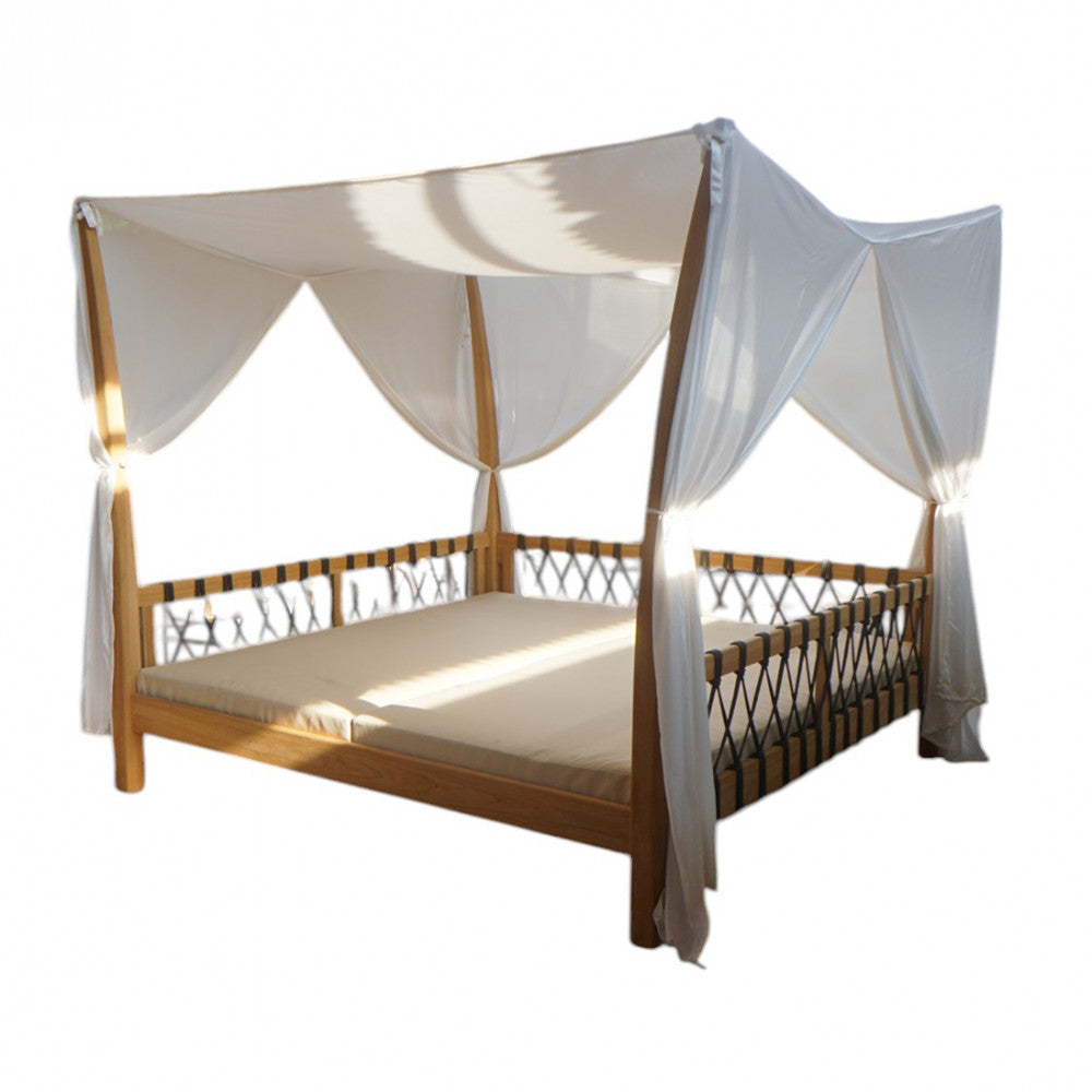 Gazebo Letto Seoul in Teak con Cuscini 2 Posti - TE804339 - foto 4