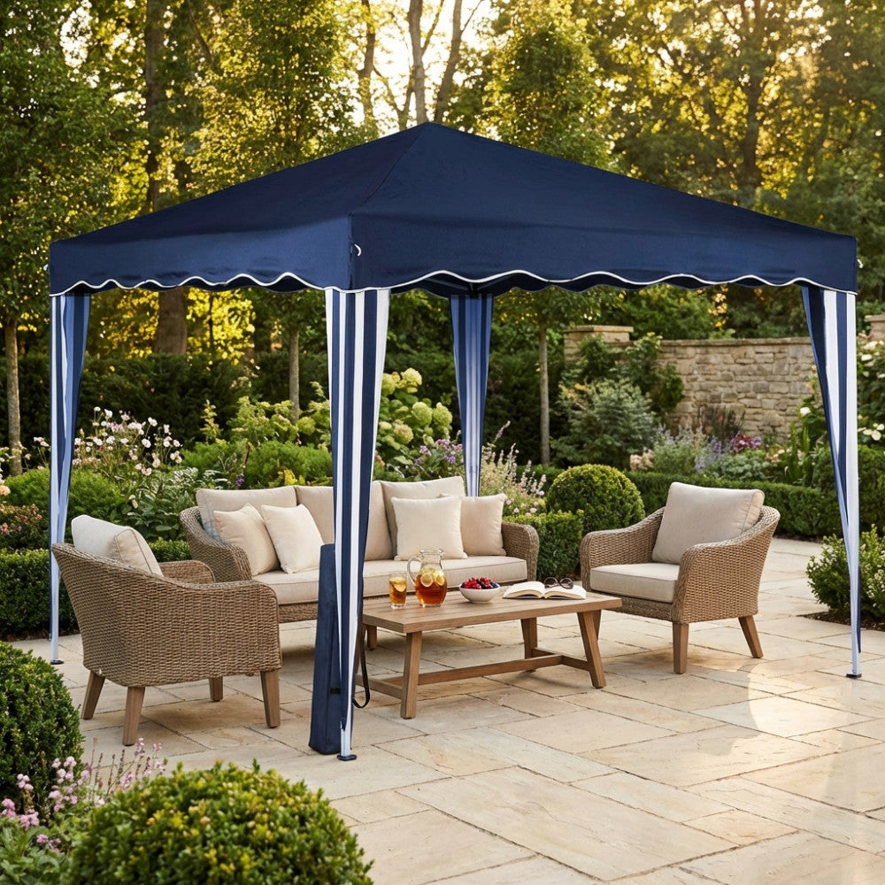 Gazebo pieghevole Cosma blu navy
