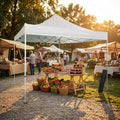 Gazebo pieghevole Cosma avorio con struttura in alluminio