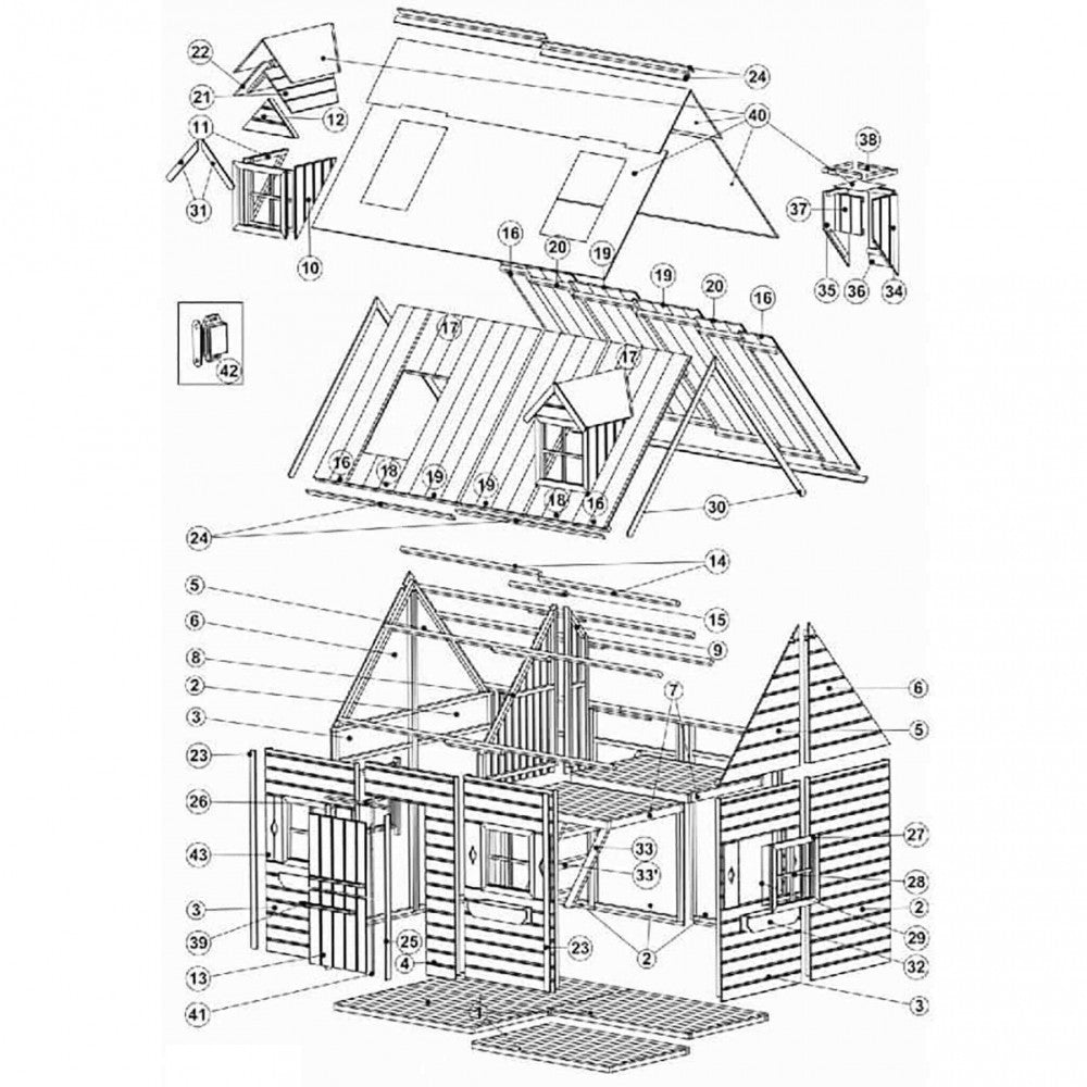 CASETTA IN LEGNO MAIA