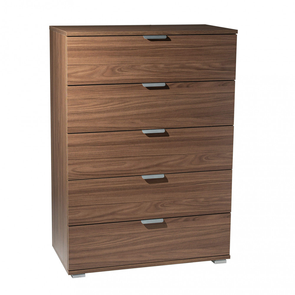 SCHRANK 5 SCHUBLADEN WALNUSSFARBE