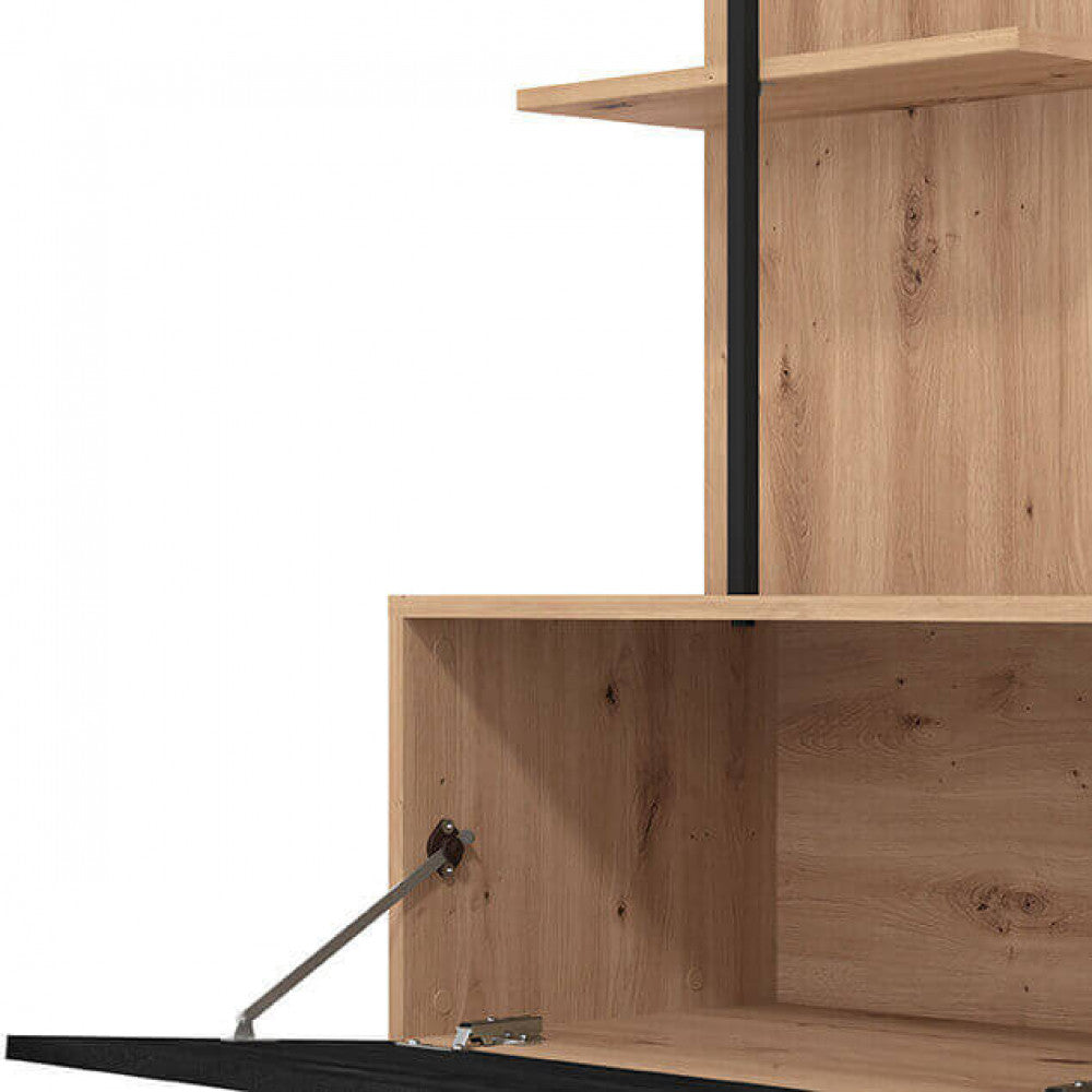 SOGGIORNO EVORA ROVERE ARTIGIANO E CARBON