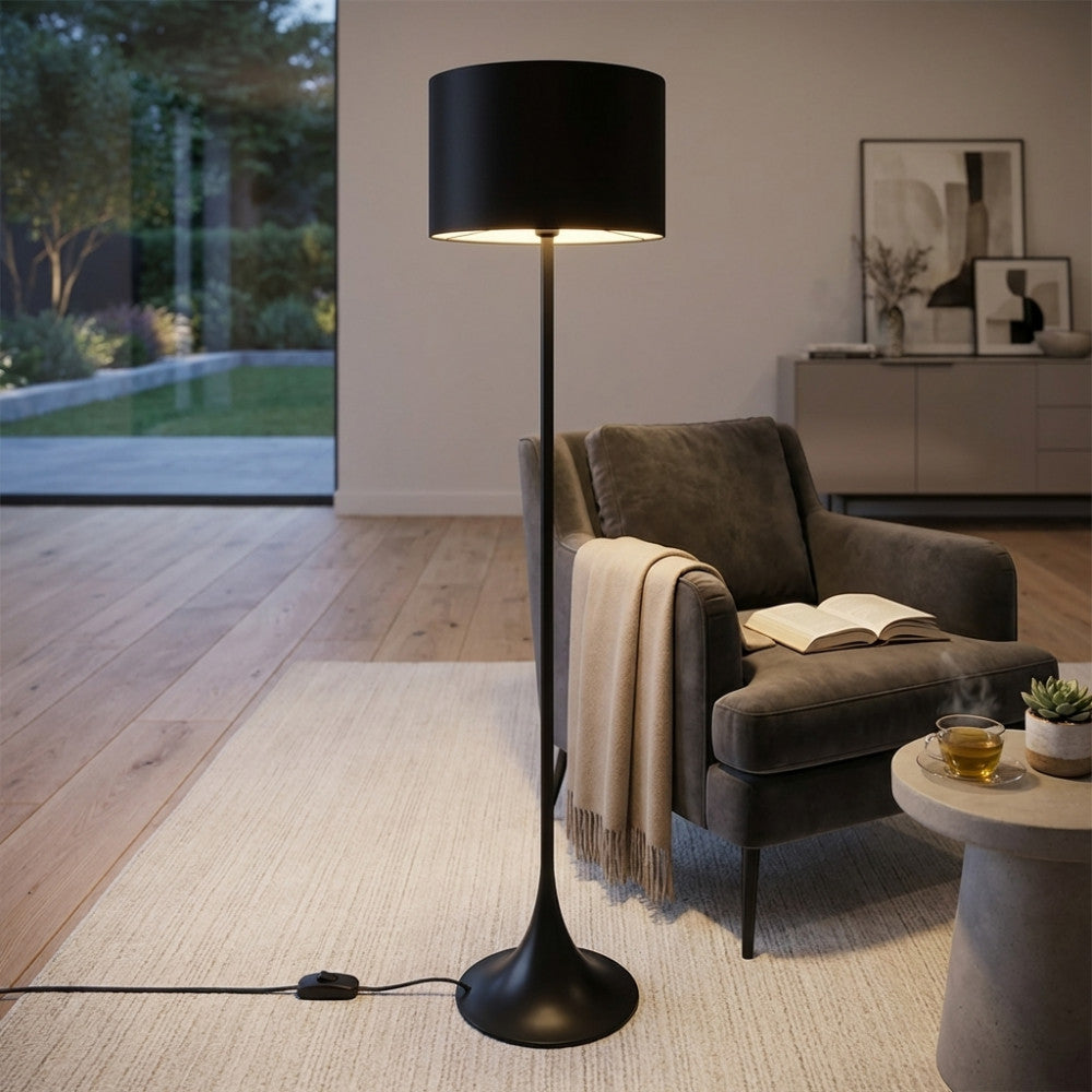 Dettaglio base a tromba lampada Cosma