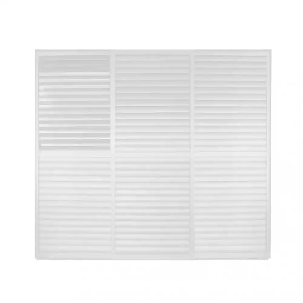 effetto privacy del Laterale scorrevole bianco 3 metri pergola bioclimatica