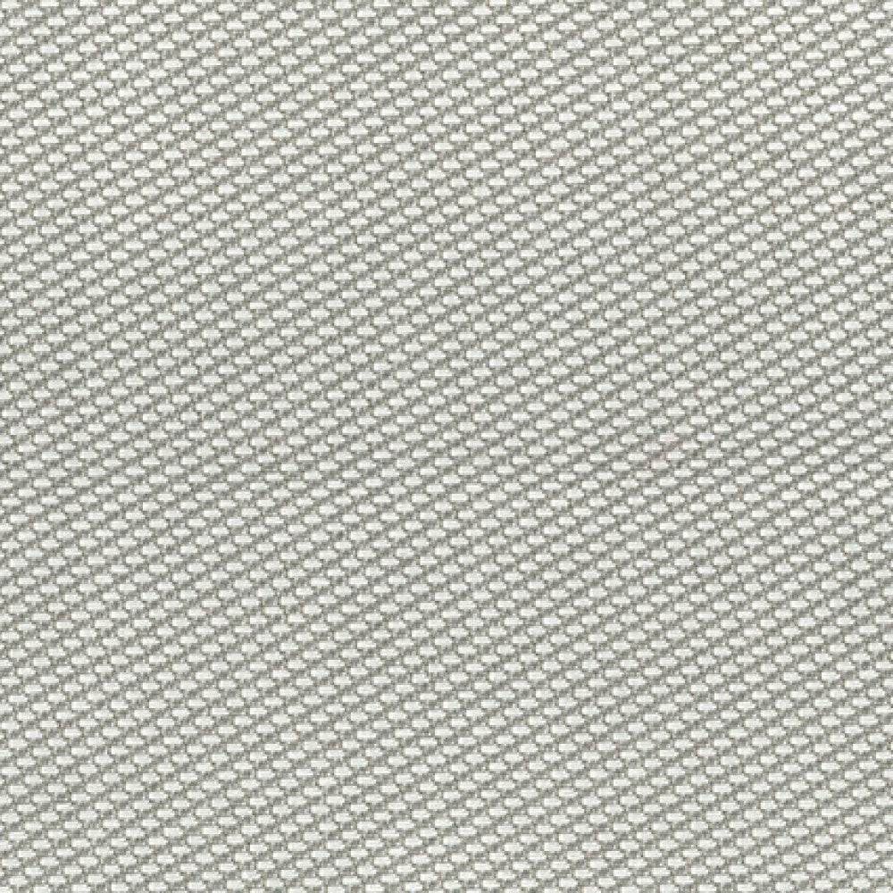 Dettaglio ravvicinato della trama in poliestere beige del cuscino del lettino Lafayette