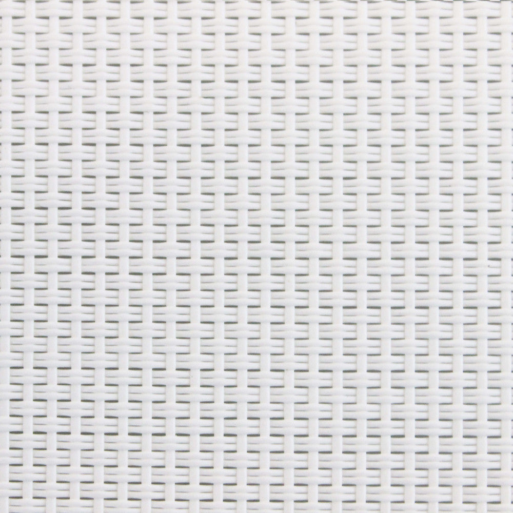 Lettino prendisole Cefalù XXL di colore bianco con struttura in alluminio rinforzato, posizionato a bordo piscina.