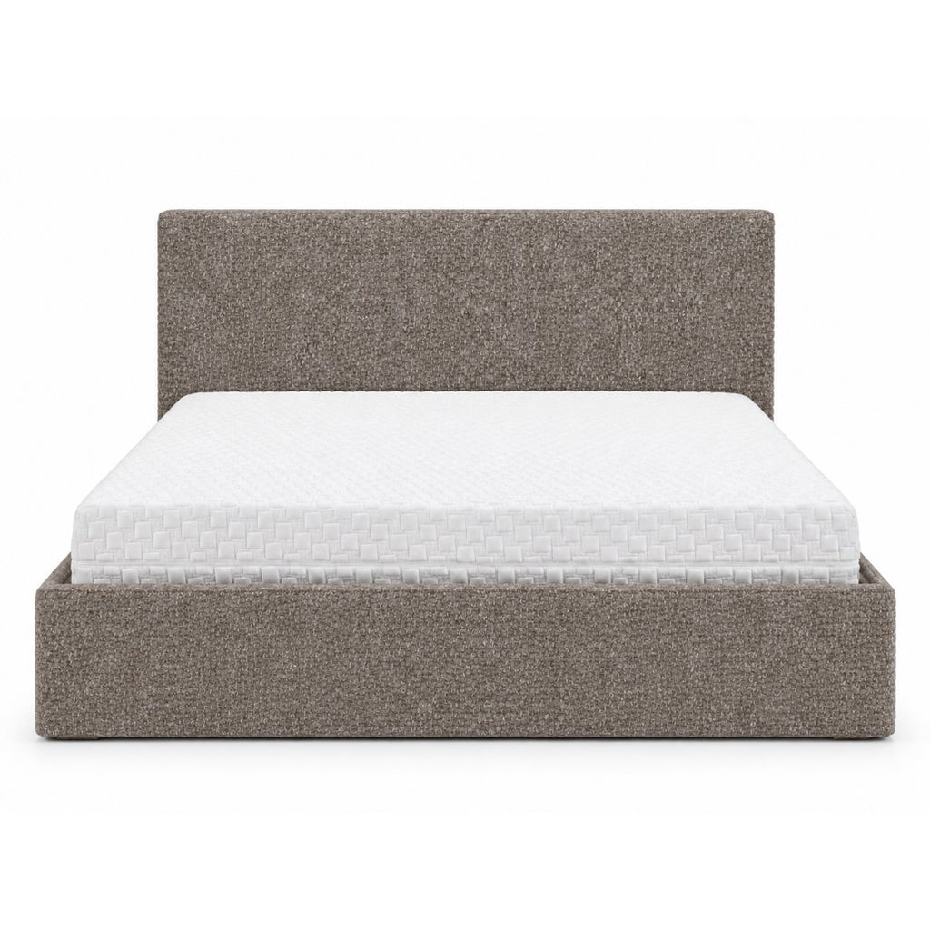 Letto imbottito Semplice 180x200 cm beige scuro con contenitore - NN-SEM-FUR-BED-DARBEI-595 - foto 5