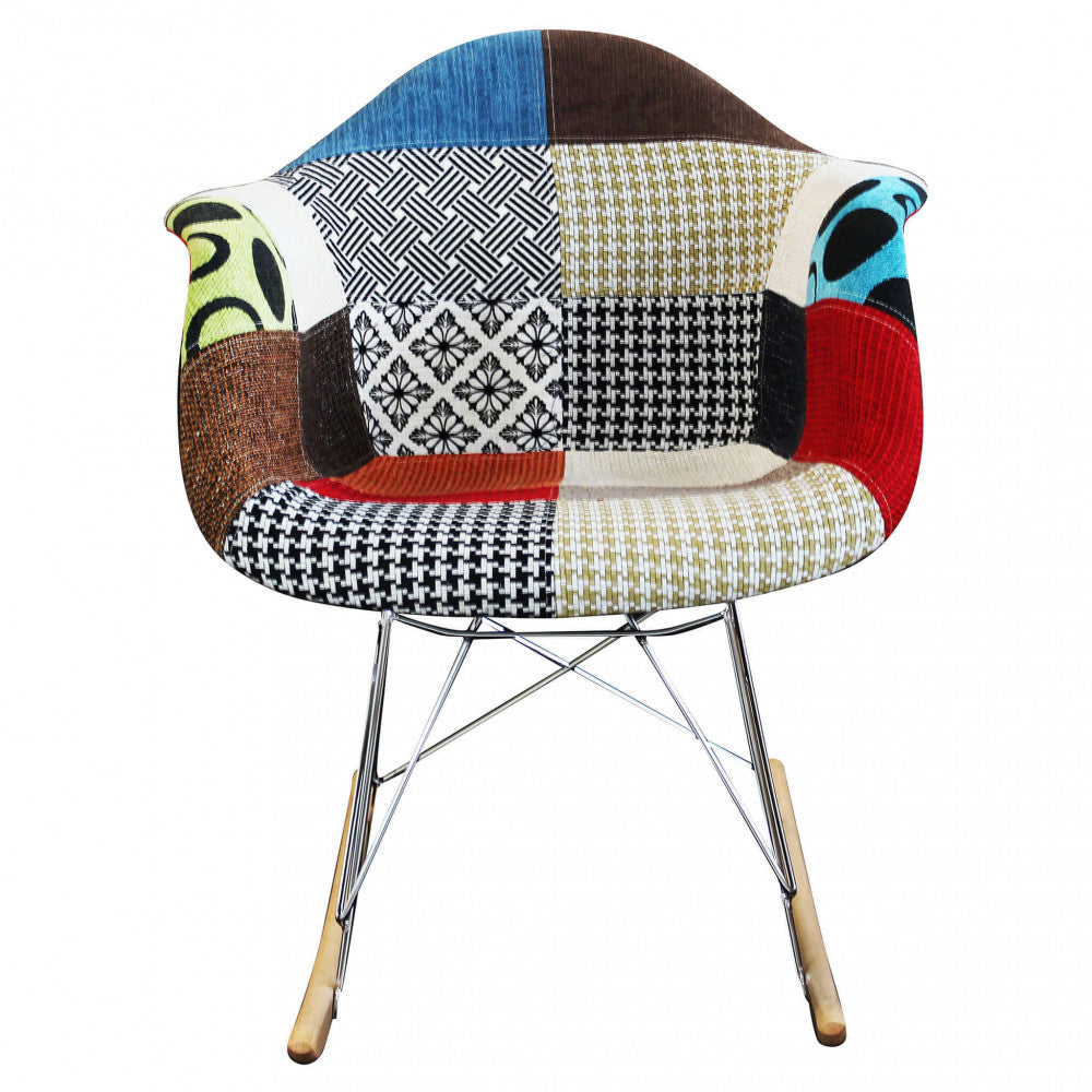 POLTRONA DONDOLO MORITZ PATCHWORK