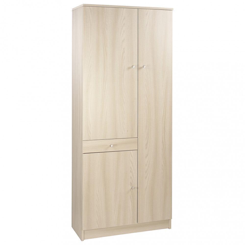 Mobile 3 ante 1 cassetto in MDF colore olmo chiaro by Albert, design moderno