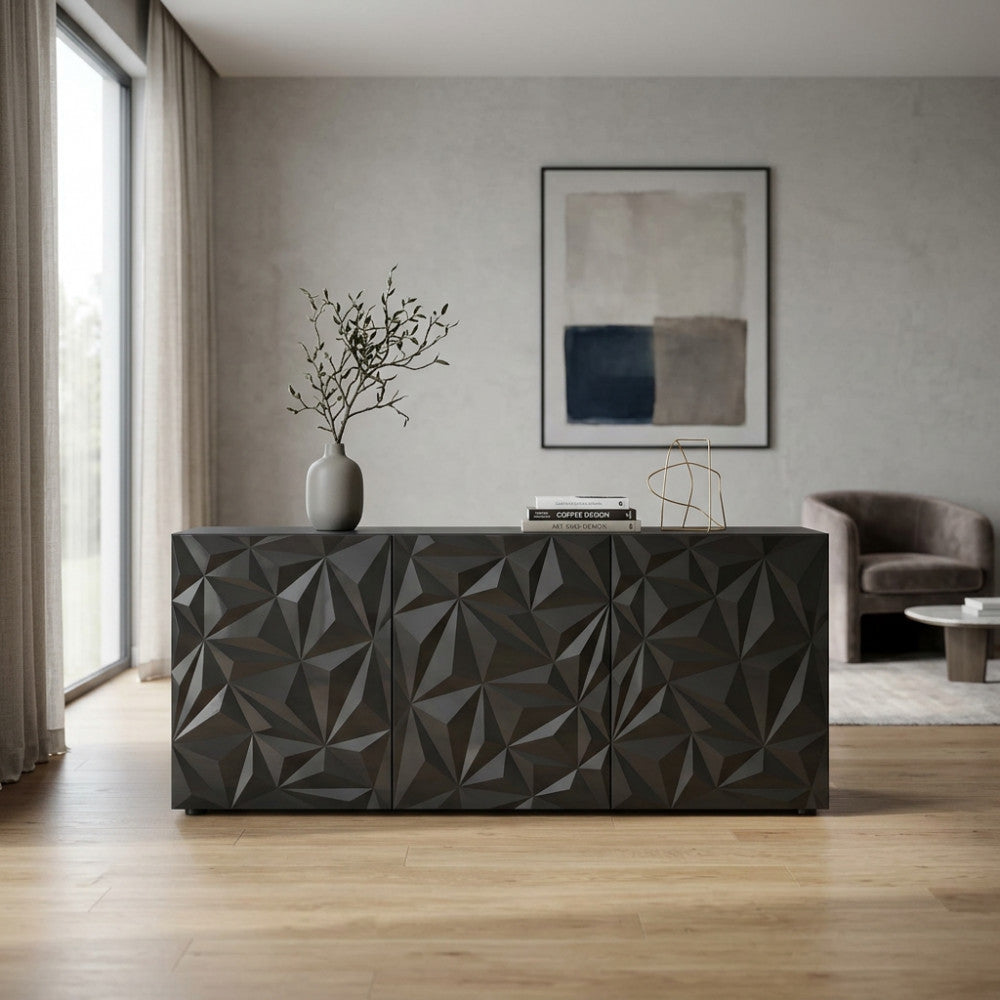 Mobile Andrea 3 Ante Grigio Lucido - ML802470