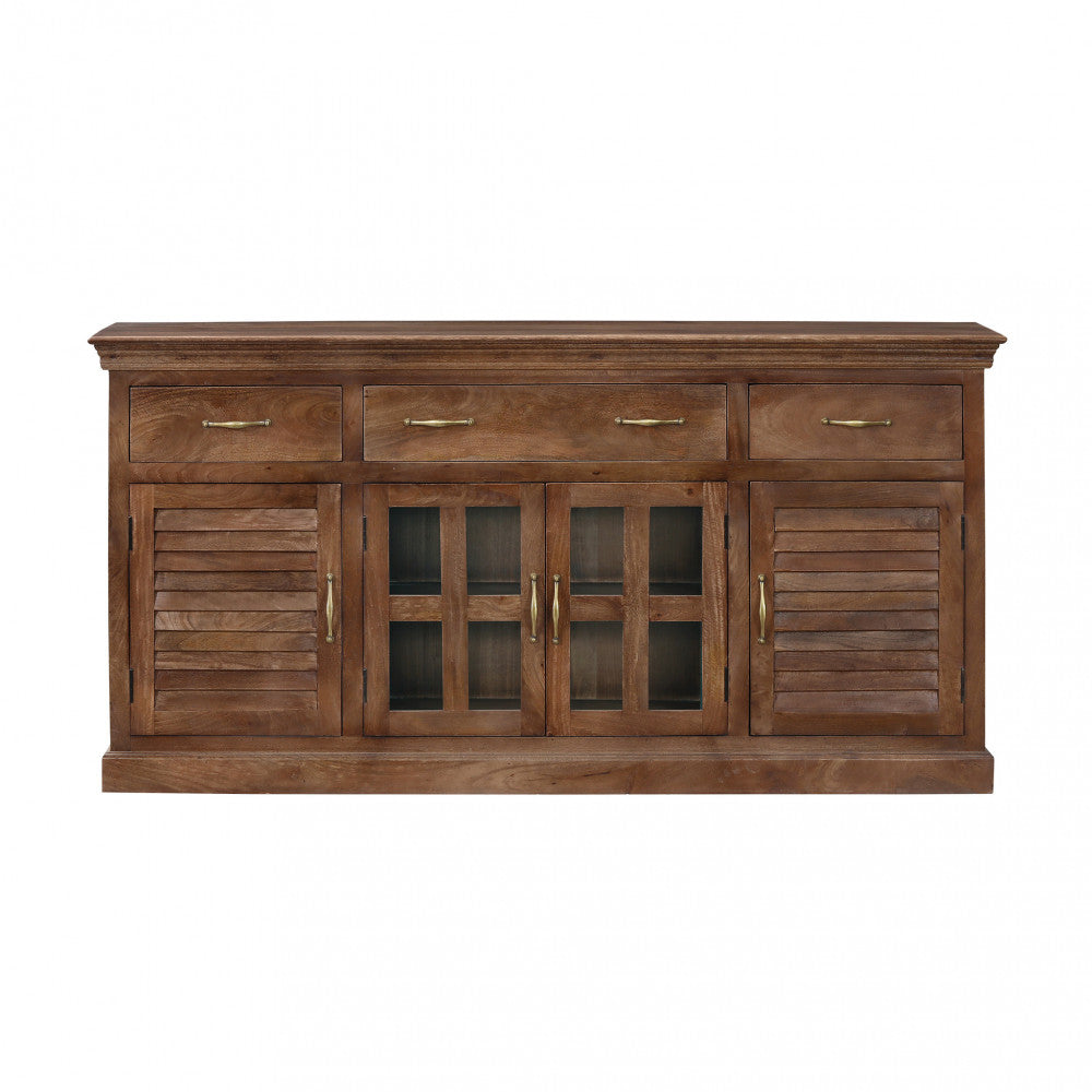 Mobile Augustine 2 Ante e 3 Cassetti in Legno di Mango - MO807410 - foto 4