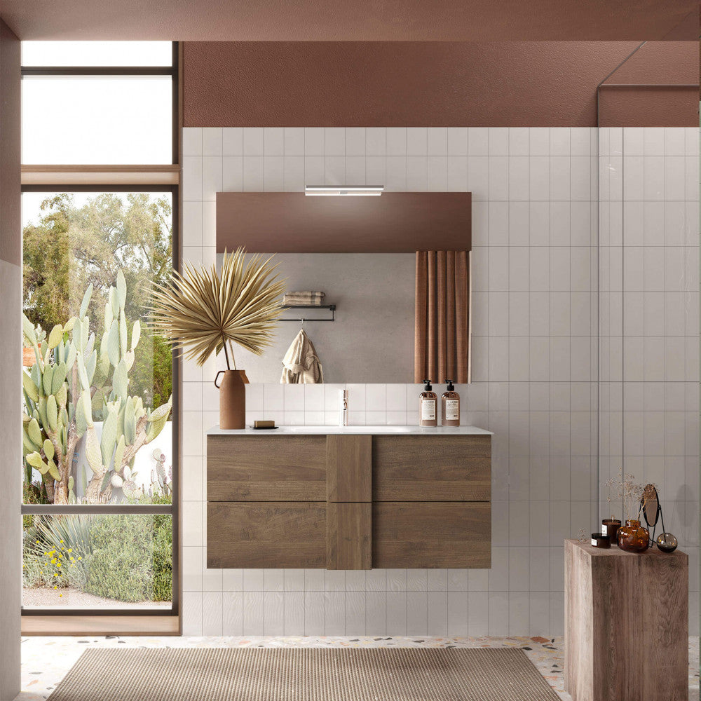 Mobile Bagno Sospeso Mattia 100 cm Mercure - ML802423 - foto 4