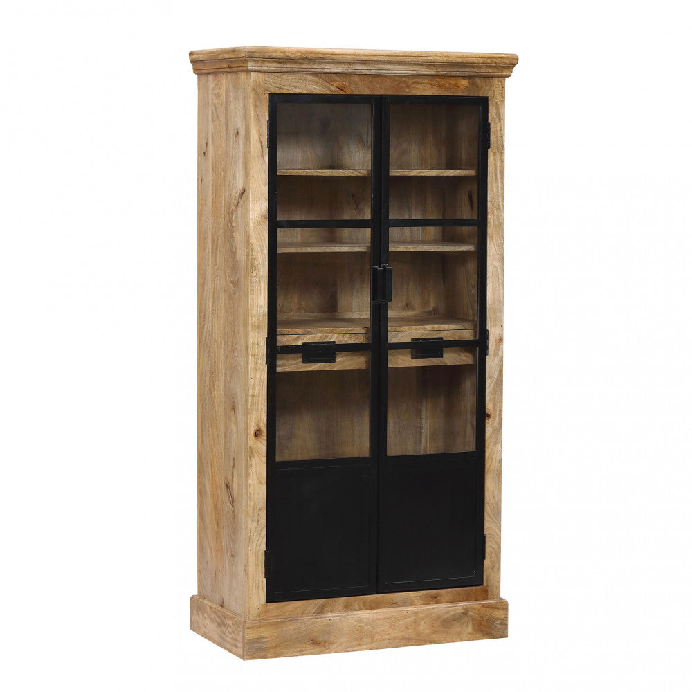 Mobile Chester 2 Ripiani e 6 Cassetti in Legno di Mango - MO807413 - foto 3