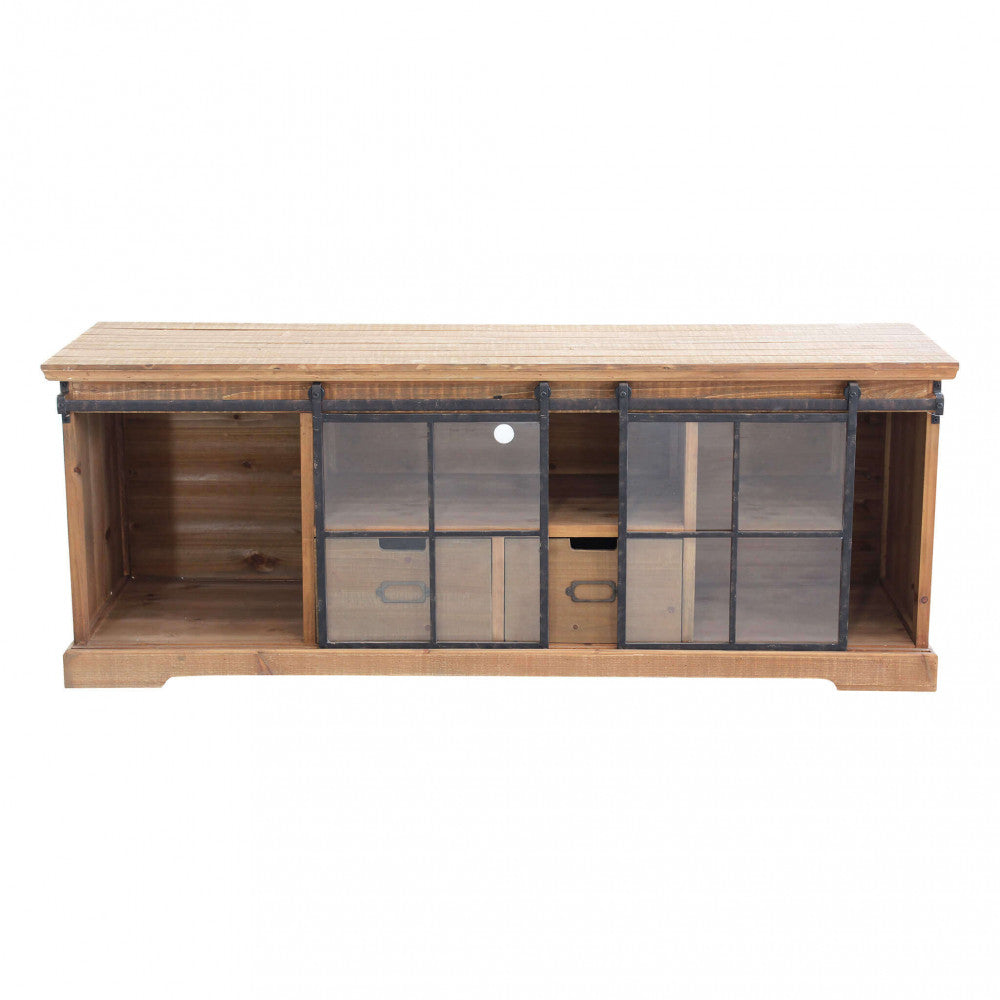 Credenza moderna Mobile Dorian con ripiano, cassetti e ampio spazio di archiviazione, ideale per soggiorno o sala da pranzo | Albert Stock
