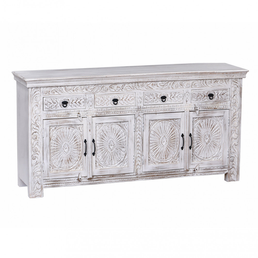 Mobile Harrison 4 Ante e 4 Cassetti in Mango Bianco - MO807382 - foto 3