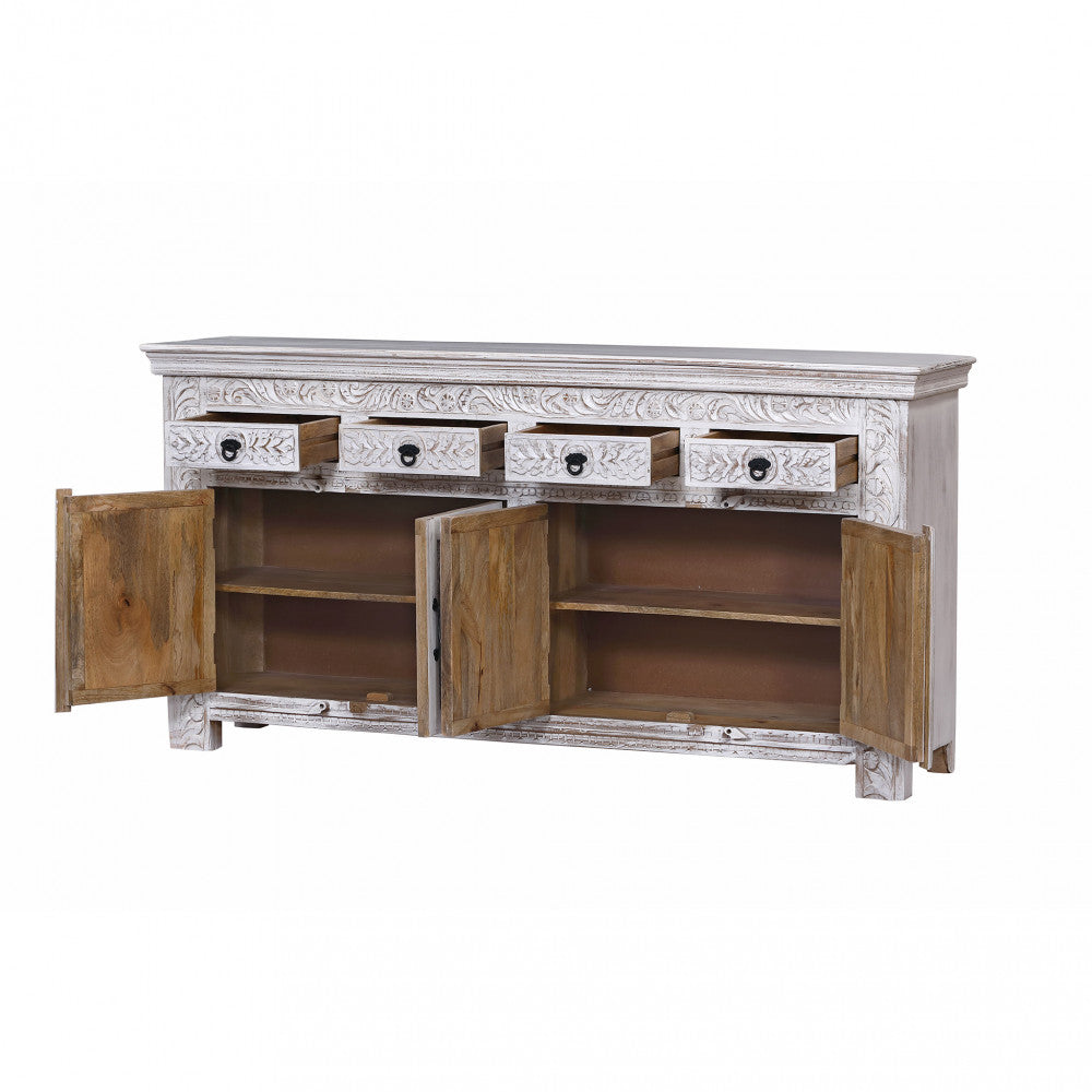 Mobile Harrison 4 Ante e 4 Cassetti in Mango Bianco - MO807382 - foto 6