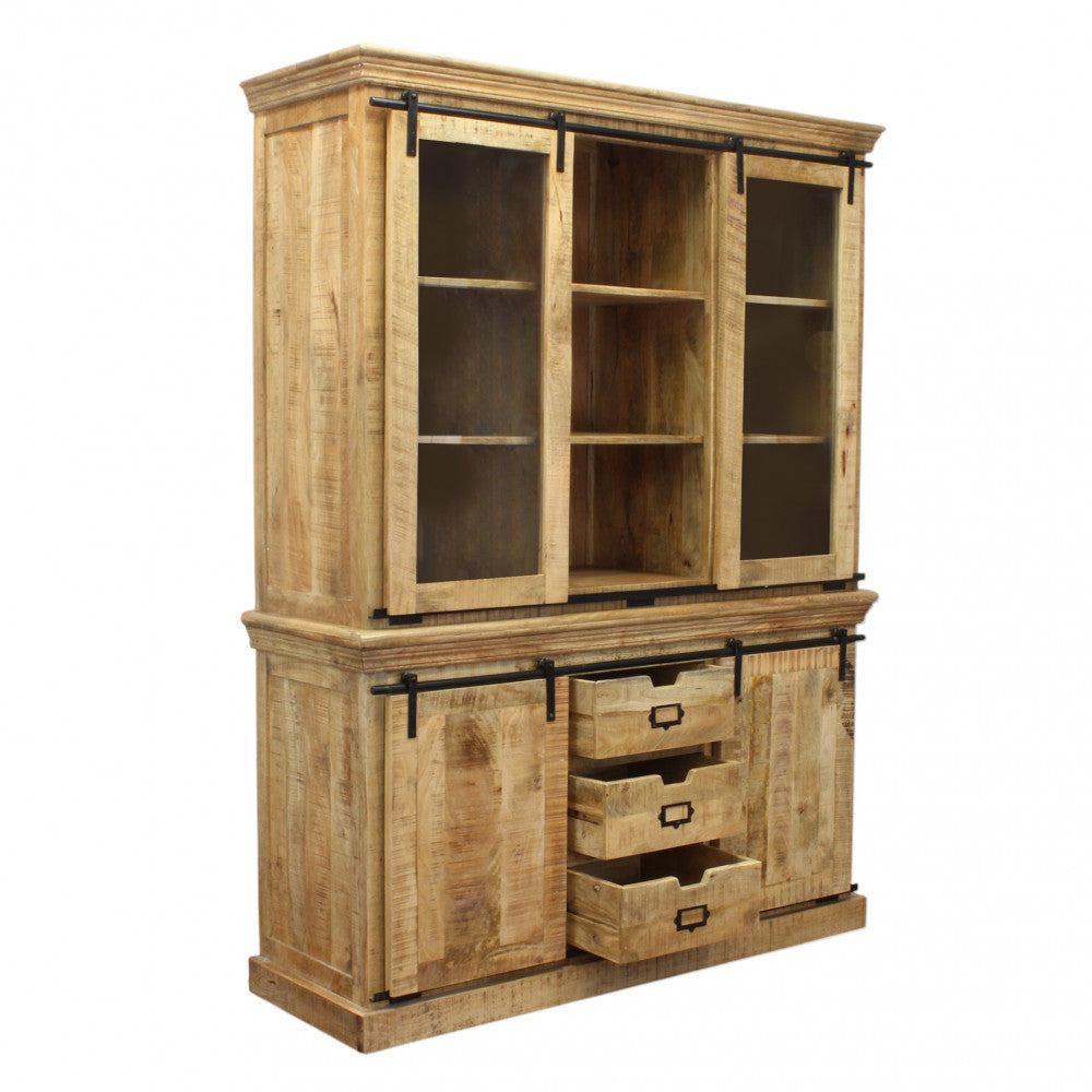Mobile Oswald 4 Ante e 3 Cassetti in Legno di Mango - MO807416 - foto 4