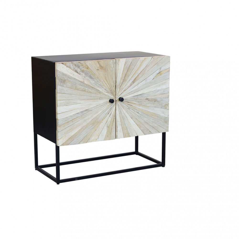 Vista frontale isolata della credenza Samuel su sfondo bianco.