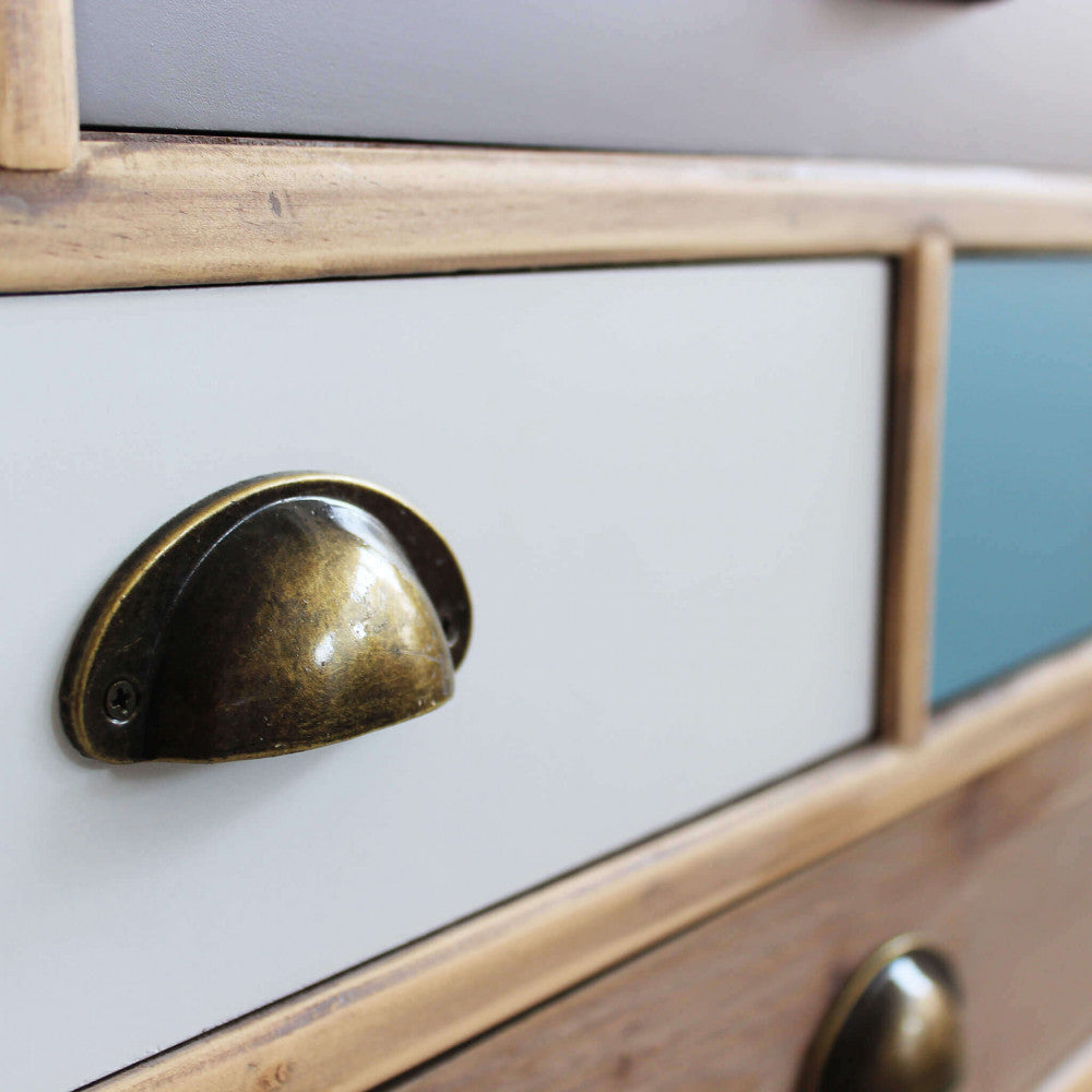 Cosma Cassettiera con Design Asimmetrico a Blocchi