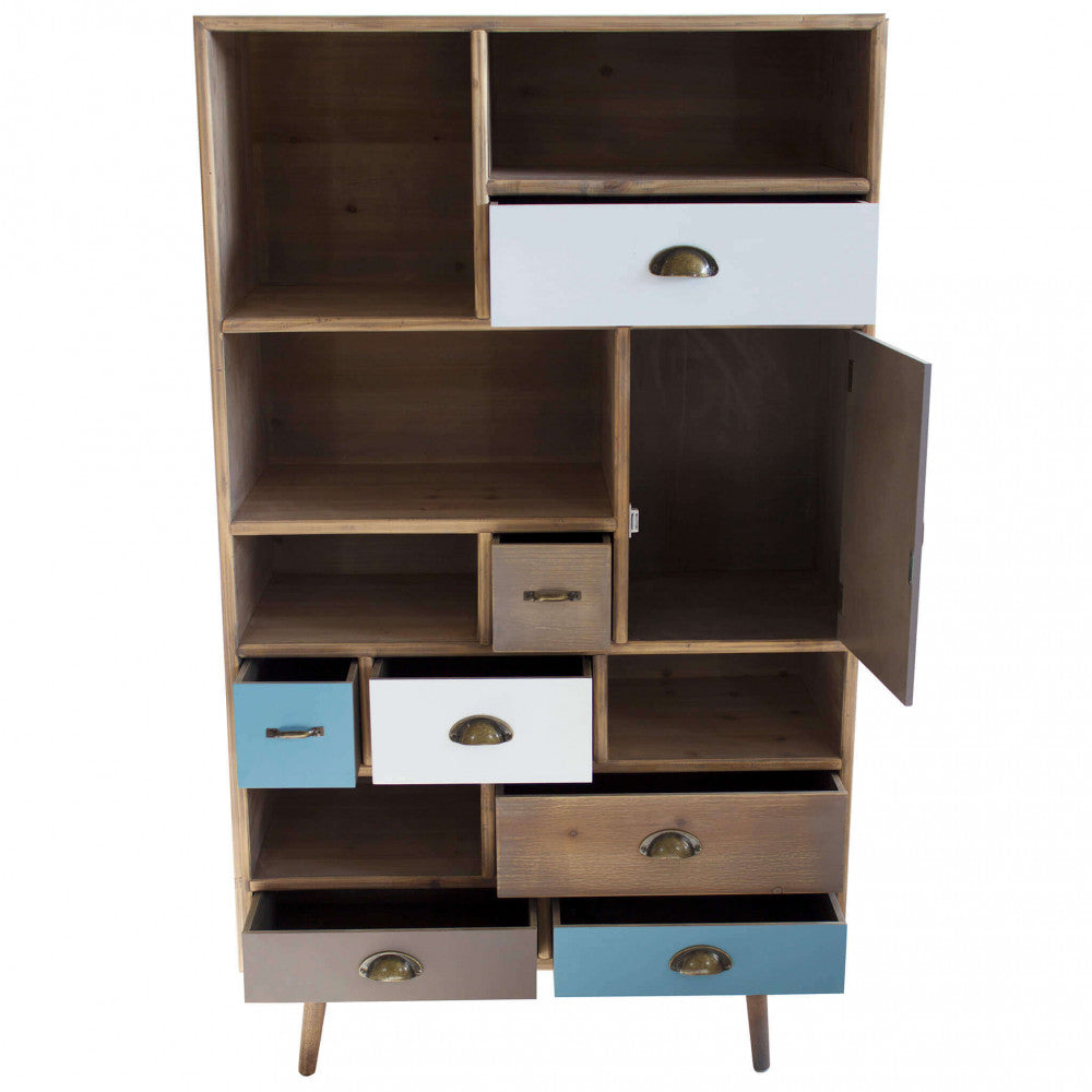 Cosma Cassettiera Mobiletto Perth con Dettagli Metallici