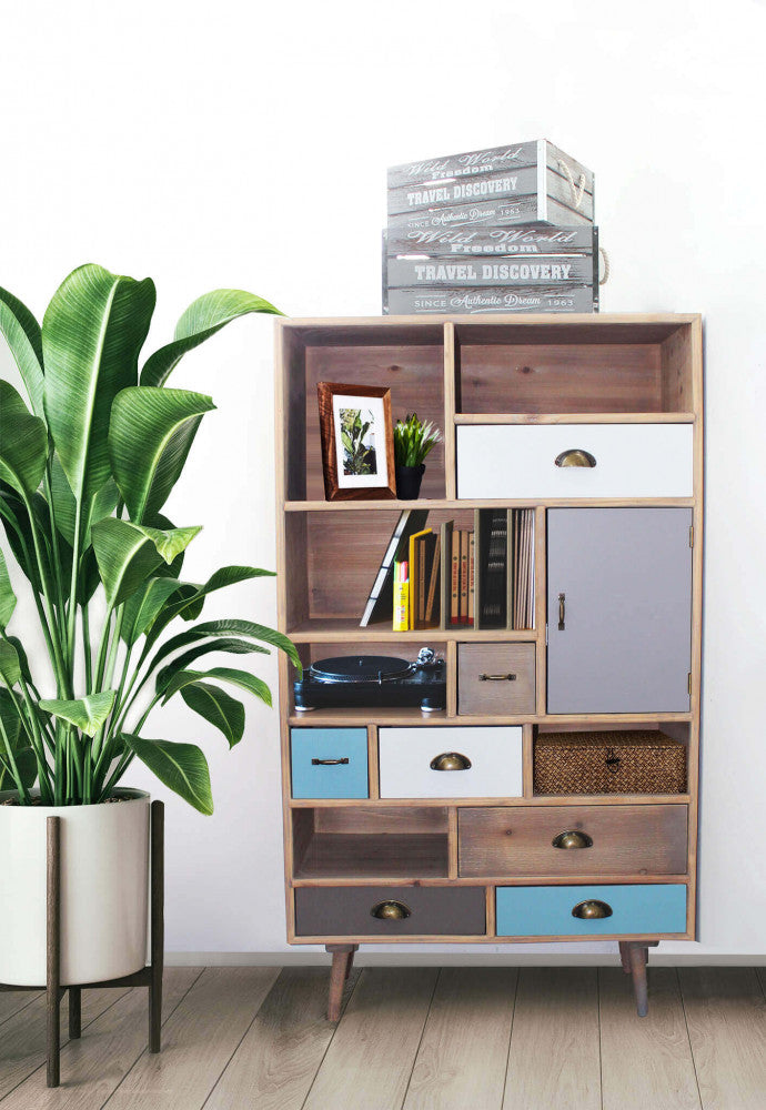 Cosma Cassettiera Mobiletto Perth con Dettagli Metallici