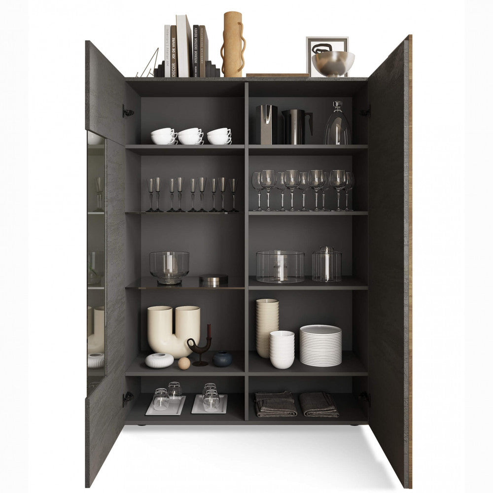 VETRINA 2 ANTE TITANIO/MERCURE ALBERTO