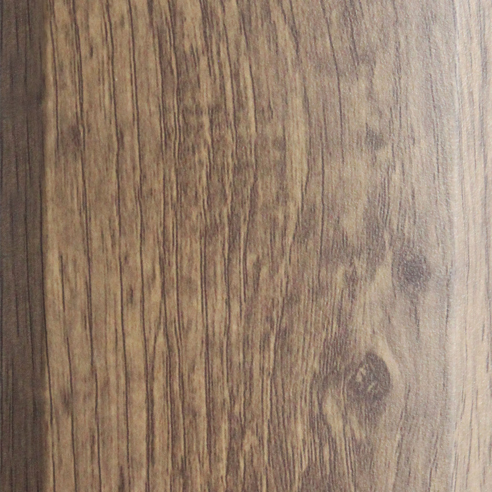 Texture ravvicinata della finitura in alluminio effetto legno marrone.