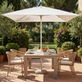 Ombrellone da giardino Cosma Nice bianco 2x3 metri con palo centrale in alluminio