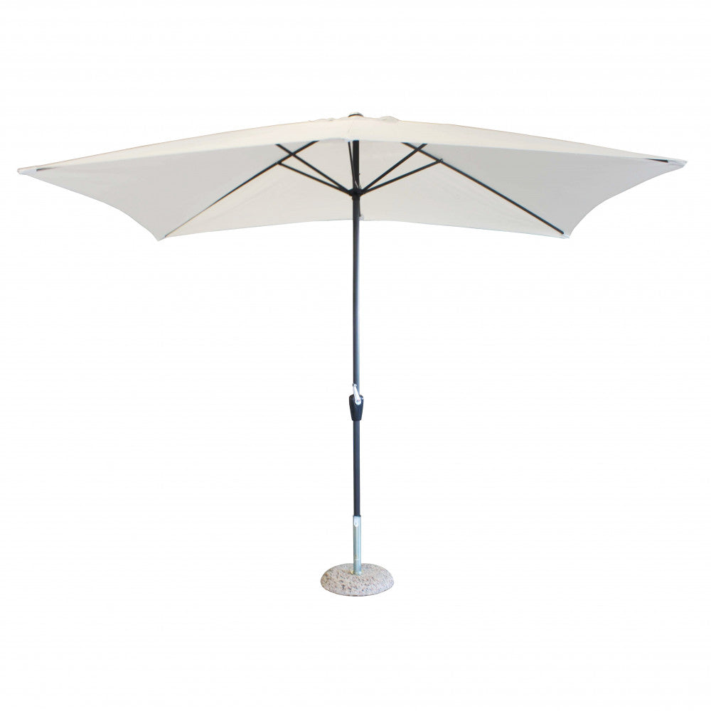 Ombrellone Cosma Poly Eco 2x3 ecrù isolato su fondo bianco