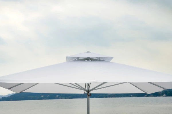 Ombrellone da giardino 300x300 cm in alluminio con telo blu