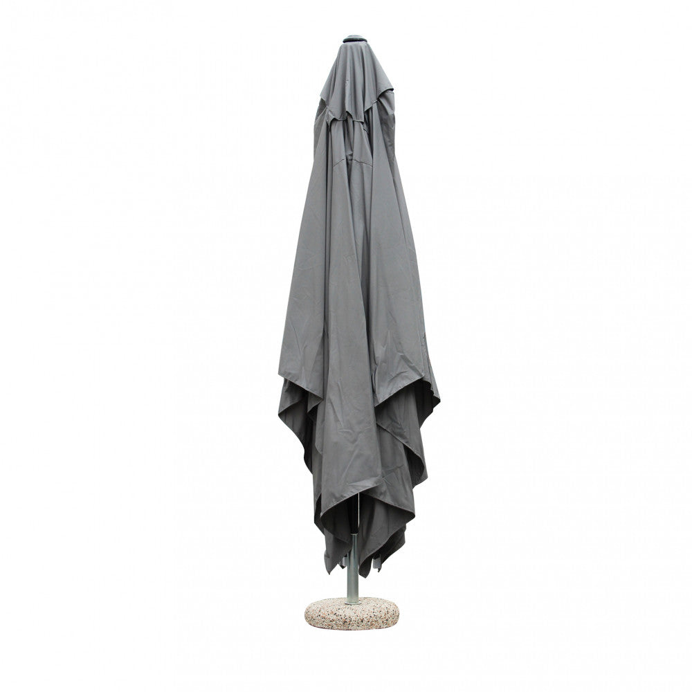 Ombrellone di design nero e grigio per arredamento giardino