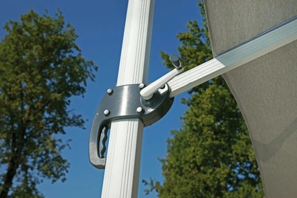 Ombrellone rettangolare 3x4 metri ruotabile con palo laterale