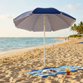 Ombrellone da spiaggia rosso Cosma
