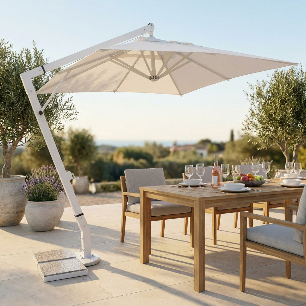Ombrellone a braccio Cosma Venere De Luxe bianco