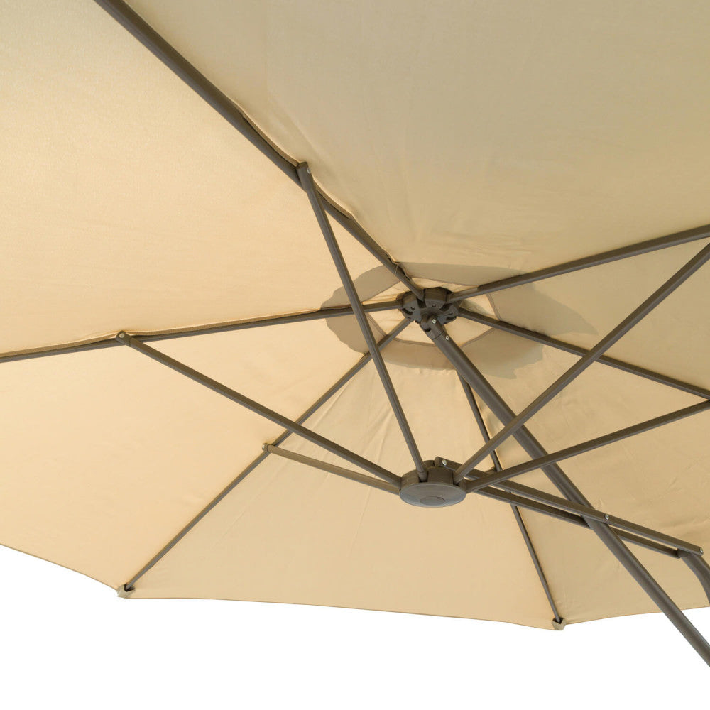 Ombrellone Cosma Zenith chiuso con base a croce in acciaio