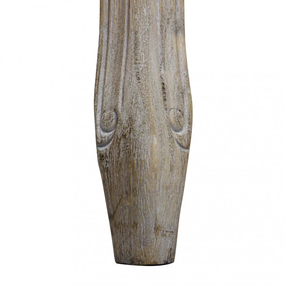 Panca da camera in tessuto beige 110 cm con struttura in legno dettaglio gambe in legno