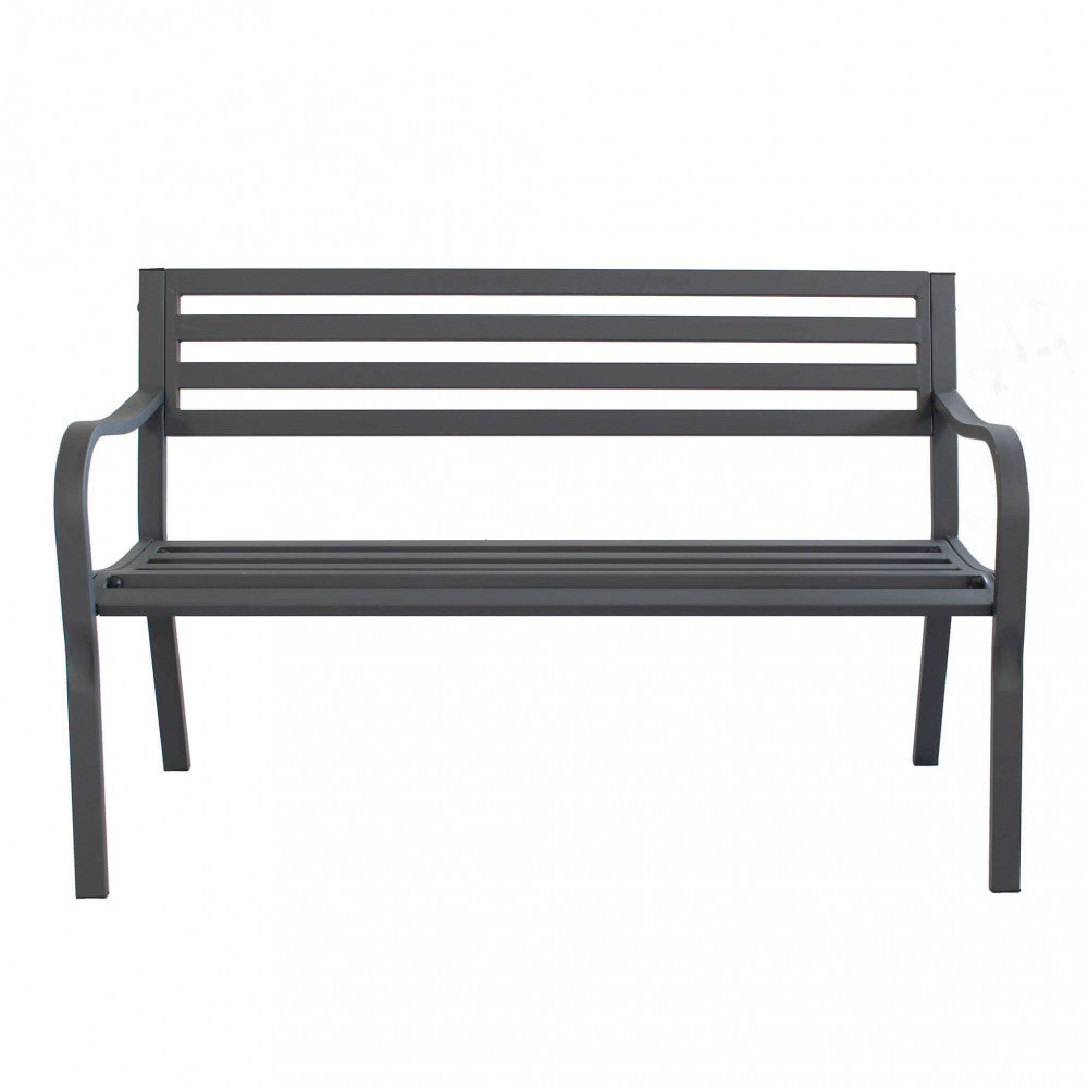 Panchina Chloe 2 Posti in Metallo Nero - FE802534-NERO - foto 5