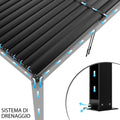 Pergola Bioclimatica 3 x 4 m in Alluminio Grigio Scuro - GA802107-DGRE