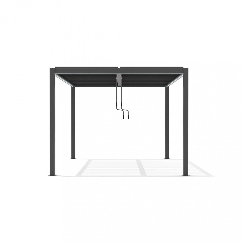Pergola Bioclimatica 3 x 4 m in Alluminio Grigio Scuro - GA802107-DGRE - foto 11