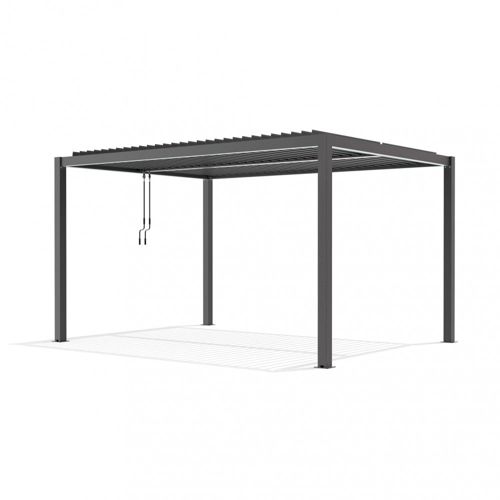 Pergola Bioclimatica 3 x 4 m in Alluminio Grigio Scuro - GA802107-DGRE - foto 4