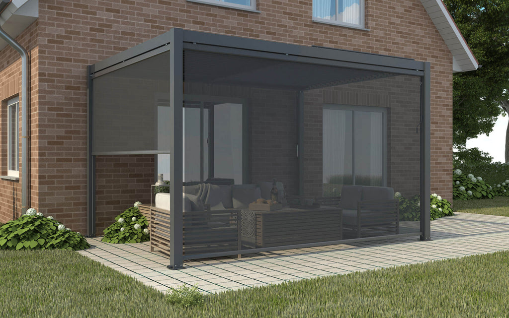 Pergola Bioclimatica 3 x 4 m in Alluminio Grigio Scuro - GA802107-DGRE - foto 8