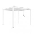 Pergola bioclimatica 3x3 bianca by Albert con lamelle frangisole orientabili in alluminio