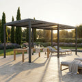 Pergola Bioclimatica 5,8 x 3 m in Alluminio Grigio Scuro - GA802140-DGRE