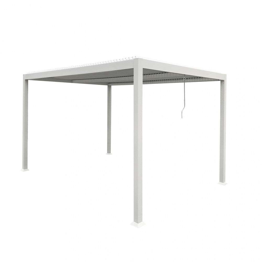 Pergola Bioclimatica Elle 3 x 3 m in Alluminio Bianco - GA802128-BIAN - foto 3