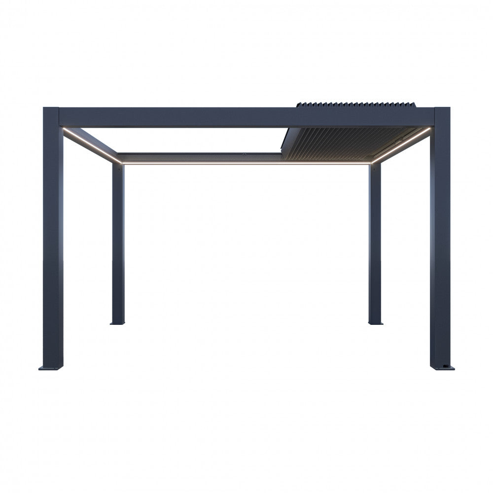 Pergola Bioclimatica Motorizzata 3 x 4 in Alluminio Antracite - GA802194-DGRE - foto 6